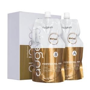 Crème de rebondissement capillaire permanente à la kératine Augeas, professionnelle, à faible dommage, pour usage en salon, prix d'usine, vente en gros OEM - Product Image 1