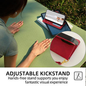 Funda de cuero con cremallera para teléfono 15 <span class=keywords><strong>Pro</strong></span> <span class=keywords><strong>Max</strong></span> 14 Plus <span class=keywords><strong>13</strong></span> 12 11 organizador de monedas fundas de teléfono móvil de lujo para Samsung S24 S23 A35 elegante - Product Image 5