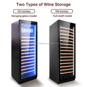 JOSOO şarap soğutucu şişeleri soğutma sistemi içecek buzdolabı mahzeni şarap buzdolabı siyah paslanmaz çelik gömme şarap soğutucu