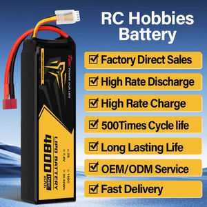 แบตเตอรี่ลิเธียมโพลิเมอร์ความจุสูง 4800mAh 2S1P 150C 7.4V สำหรับรถบังคับวิทยุและโดรน FPV รุ่นเครื่องบิน - Product Image 4