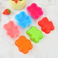 7cm bricolage outil de cuisson Silicone oeuf tarte pouding tasse gâteau moule rond Muffin tasse cuisson Silicone gâteau moule