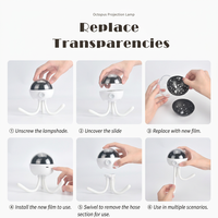 Pieuvre Rechargeable étoile LED veilleuse projecteur Mini étoile espace Projection lampe pour enfants pour la maison salon hôtel utilisation