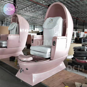Nagels tudio Einfache rosa Eierform Fuß Spa Joy <span class=keywords><strong>Massage</strong></span> Sofa Maniküre Pediküre Stuhl mit Magnets trahl - Product Image 6