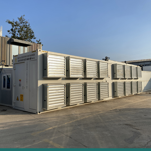 Containerized Prefabricated Site Hosting CSC 40ft Modular Data Center Container for 336pcs Machines