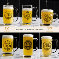 250ml 350ml 400 En Vrac Poignée Verre Tasses À Bière En Gros Bière Stein Verres Personnalisables
