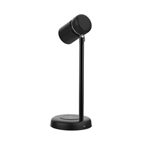 Lámpara de Lectura 3 en 1 con Altavoz y Cargador Inalámbrico de 15W, LED Blanco Cálido, Diseño Moderno, Regulable
