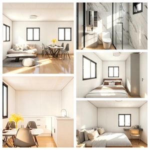 Casa Contenedor Expandible Moderna de 20 pies, Casa Prefabricada Pequeña, Casa Contenedor <span class=keywords><strong>Campestre</strong></span>, Casa de Vacaciones, Instalación Rápida - Product Image 4