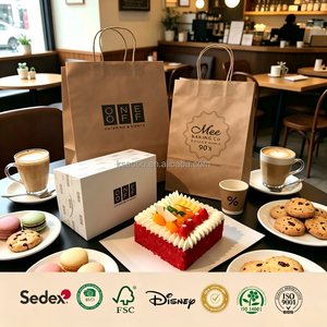 Servicio Integral de Empaquetado de Alimentos Ecológico, Biodegradable y Reciclable Personalizado con Logotipo Impreso en Bolsas de Papel Kraft, Cajas para Pasteles, Vasos y Papel Antigrasa para Sándwiches - Product Image 1