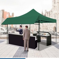 Carpa Gazebo Resistente de 3x3m, Personalizable para Publicidad Interior/Exterior, Plegable, de Tela de Poliéster Impermeable