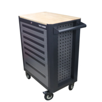 Carrito de Herramientas de Acero Laminado en Frío Gris de Alta Resistencia y Calidad con 7 Cajones, OEM, Capacidad de Carga de 150 kg, Garantía de 3 Años para Garaje