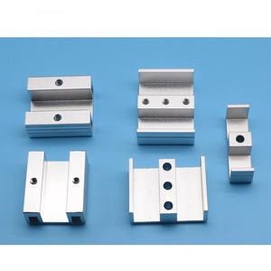 Aluminum Strip Pressure <b>Block</b> JE40C060 Single Double Groove M5 Toothed Robot Fixing <b>Block</b> U <b>Shaped</b> Connector - Product Image 1