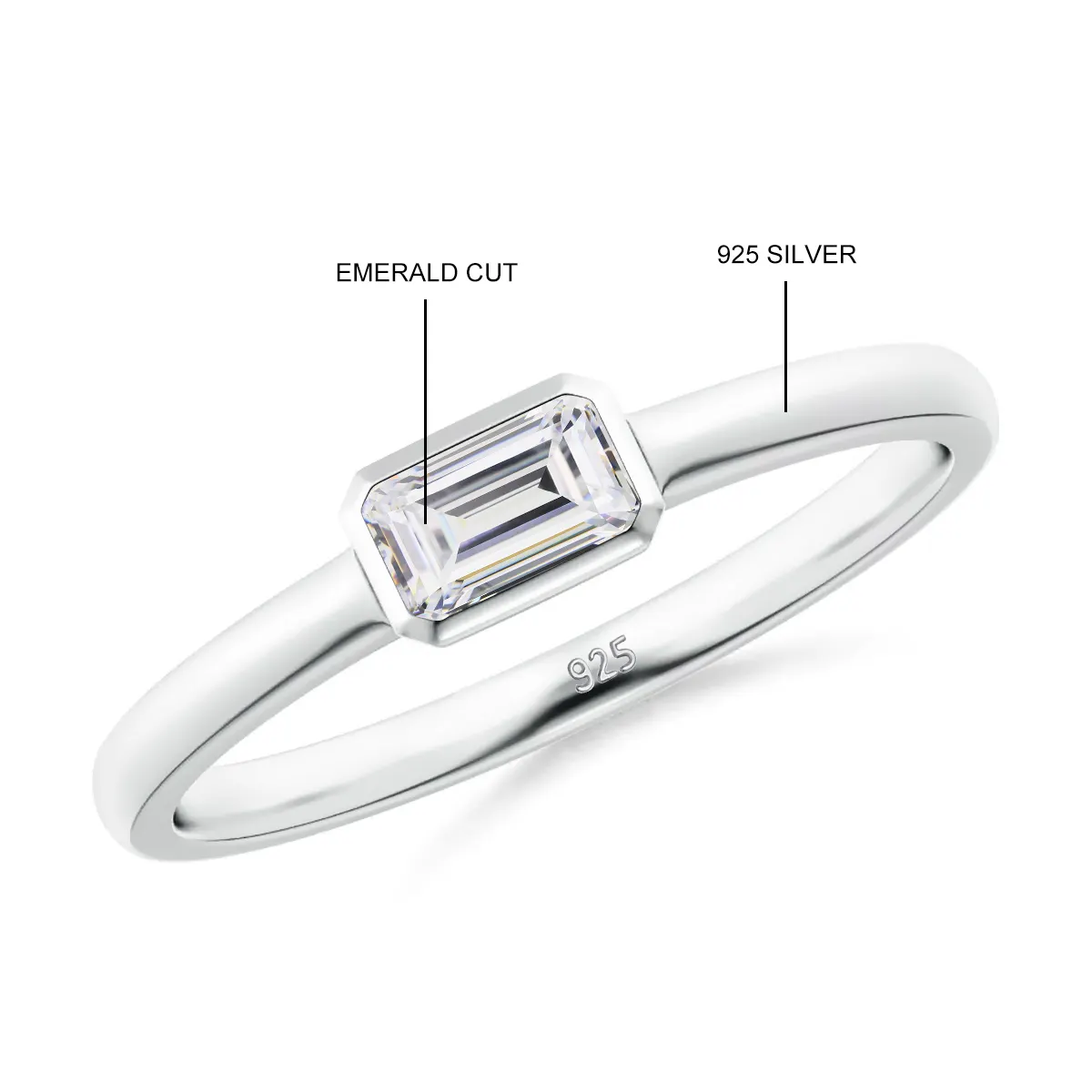Benutzer definierte feine Edelstein verstellbare Smaragd Gold 925 Sterling Silber Diamant Engagement Hochzeits schmuck Frauen Moissan ite Ring