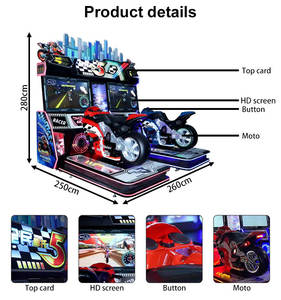 Machine de jeu vidéo JOYMAX de haute qualité 5DX, à pièces, pour centres de jeux d'arcade intérieurs, <span class=keywords><strong>moto</strong></span>, voiture, simulateur de conduite - Product Image 6