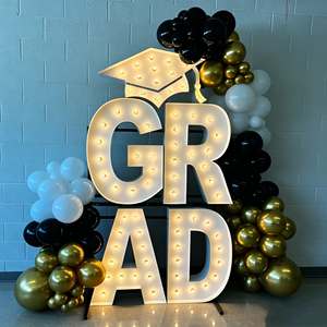 LED Marquee Letters Warm White Indoor <b>Decorative</b> <b>Lighting</b> AC Powered Material 3500K Color Temperature - Product Image 2