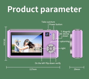 Lk005 ống kính kép 1080P trẻ em của máy ảnh kỹ thuật số xách tay nhỏ gọn du lịch nhỏ cổ điển CCD Máy Ảnh Quà Tặng cho thanh thiếu niên và Kid - Product Image 5
