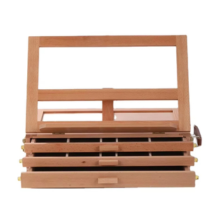 Chevalet <span class=keywords><strong>d</strong></span>'artiste portable Huixishi en bois de hêtre à 3 tiroirs réglables pour <span class=keywords><strong>artistes</strong></span> - Product Image 1