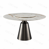 Nordic marmor esstisch 8-person runde plattenspieler weiß massivholz esstisch kreis esstisch