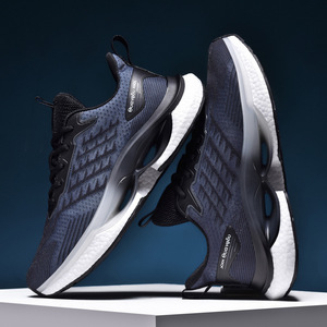 Chaussures de sport pour hommes, coussin d'air, légères, course à pied, tissage respirant, style estival, maille, confortables pour un usage quotidien - Product Image 1