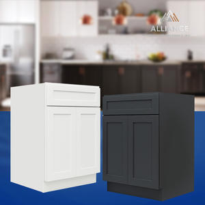 Gabinete de base para fregadero de cocina moderno de calidad superior, 30 / 33 / 36 "34,5 de ancho x" de alto x 24 "de diámetro, armario para fregadero de cocina con almacenamiento - Product Image 1
