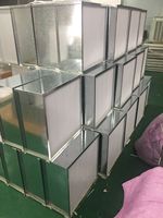 Nouveau filtre HEPA H13 H14 personnalisable, filtre plissé mini F8 F9 H10, média filtrant en fibre de verre, fibre synthétique pour salle blanche et CVC