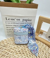 Mini porte-clés en cuir PU, sac de rangement portable pour écouteurs, rouge à lèvres, sac à dos, porte-clés, sac à breloques, personnalisable, cadeau promotionnel