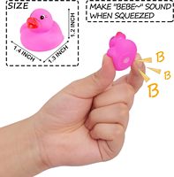 Mini canards en caoutchouc colorés, jouets de bain et de piscine, flotteurs, jouets qui couinent, cadeaux de fête pour enfants, fournitures d'anniversaire, fabriqués en Chine