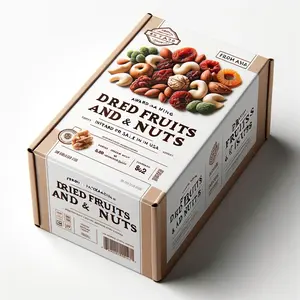 Personalizzare varie dimensioni e stili di frutta secca e frutta secca e frutta a guscio scatola di cartone in cartone ondulato