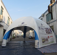 Événement portatif hermétique extérieur annonçant la tente gonflable d'araignée/tente dôme voûte d'air pour le salon commercial d'exposition