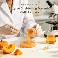 ETRUN ALISA Marque privée Acide glycolique Taches brunes Enlève les Enzymes de Citrouille Bio Masque instantané Éclairé et sain Peau éclatante