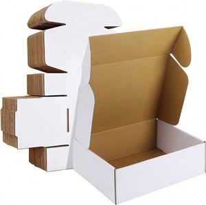 Fast Production White Corrugated Board Mailer Box with Your Logo <b>Cheap</b> Export Packaging Eco-Friendly Customized <b>Boxes</b> - Product Image 1