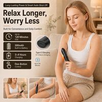Eveekon Outil de massage musculaire amélioré, outil de massage des fascias avec 9 niveaux, masseur électrique chauffant et vibrant