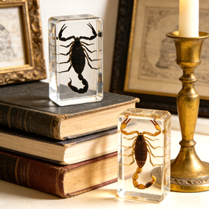 Artesanía de Resina Hecha a Mano, Escorpión Realista en Resina, Taxidermia de Insectos, Escultura de Graduación, Pisapapeles - Product Image 1