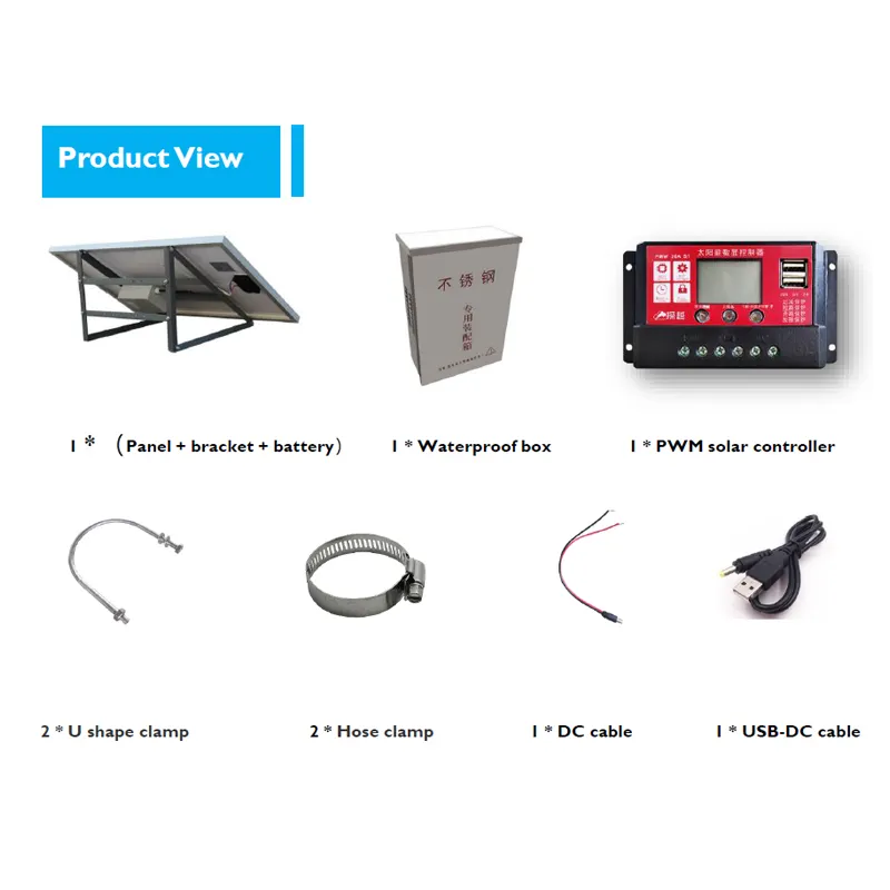 Power supply cctv 12v solar power system 100w60ah solar kit solar energy system for cctv camera off grid full set