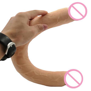 Heißer Verkauf Fabrikproduktion Realistischer Flexibler <span class=keywords><strong>18</strong></span> Zoll Großer Doppelendiger <span class=keywords><strong>Dildo</strong></span> für Frauen - Product Image 4