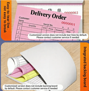 Carnet de commandes sans carbone NCR, Factures en duplicata, Billets en carton, Formulaires de double enregistrement, Reçus, Formulaires en deux exemplaires - Product Image 5