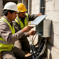 Caja de Conexiones Eléctricas de Acero Galvanizado 300x300x105mm, Caja Metálica Impermeable para Proyectos Eléctricos y Conexiones de Cableado