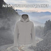 Veste softshell unisexe coupe-vent, imperméable, respirante, séchage rapide, à capuche, en polyester, pour randonnée en plein air, fermeture éclair, hiver, décontractée
