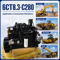 Moteur diesel SCDC Cums 6CTA8.3-C280 4 temps 6 cylindres 280 CV refroidi par eau pour machines de construction lourdes