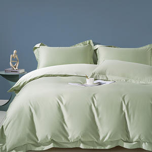 Juego de Funda Nórdica Duo Xi Ai, 60 Hilos de Algodón, Cuatro Piezas, Color Sólido, Estilo Simple, Ecológico, Sábanas Ajustables - Product Image 2
