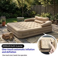 Matelas pneumatique de camping avec pompe intégrée, matelas gonflable, lit gonflable avec pompe, lit d'air