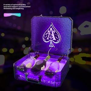 LED personnalisée pour <span class=keywords><strong>Champagne</strong></span> Laser Stand KTV Glowing Electronic Music Bar Private Room Display Wine Holder Seaux à glace Boissons - Product Image 3