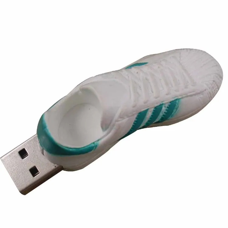 Custom Pen Drive Usb Stick Customized USB 2 0 3 0 Custom Logo 16GB 32gb 64 GB White Shoe Shaped OEM Usb Flash Drive For Gifts