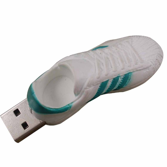 Custom Pen Drive Usb Stick Customized USB 2 0 3 0 Custom Logo 16GB 32gb 64 GB White Shoe Shaped OEM Usb Flash Drive for Gifts