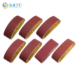 US Local Stock Expédié en 24H Livraison gratuite USA 15PCS Bandes abrasives <span class=keywords><strong>3x21</strong></span> pouces 40 80 120 240 400 Grit Belt Sander Paper - Product Image 1