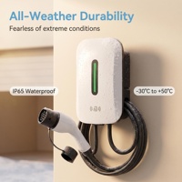 Chargeur mural intelligent TPU silencieux et résistant aux moisissures, détecteur de court-circuit tropicalisé, pour voitures électriques, stations de charge BYD 7 kW