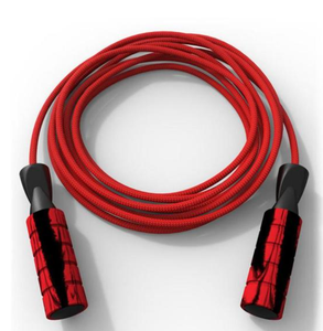 Cuerdas de saltar de 3 metros para deportes, Cable de velocidad ajustable, plástico grueso, doble rodamiento, mango de espuma, cuerda de algodón pesada - Product Image 3