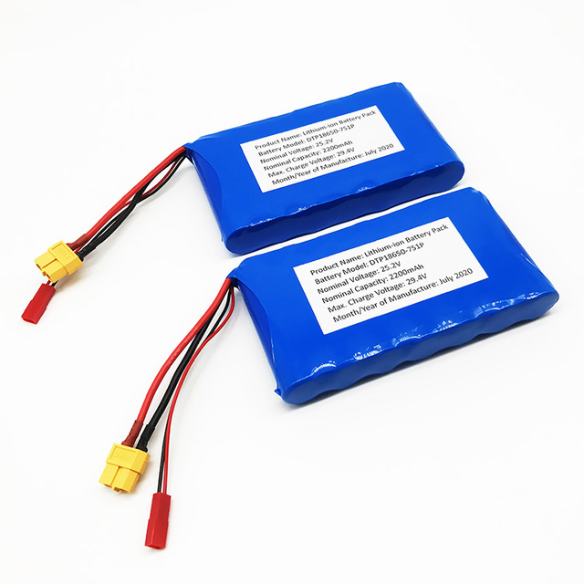 Custom Lithium Ion Recharged Batteries 3S2P 7S1P 7S2P Li-ion Battery Pack 18650 3.7V 7.4V 11.1V 14.8V 18.5V 2200mAh for Dewalt