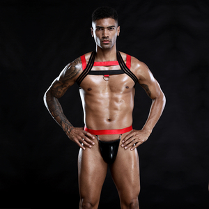 Precio de fábrica ajustable <span class=keywords><strong>hombre</strong></span> erótico chaleco Sexy <span class=keywords><strong>hombre</strong></span> cuerpo arnés club nocturno Sexy Bondage <span class=keywords><strong>ropa</strong></span> - Product Image 2