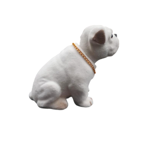 Bobble Head Bulldog asintiendo perro alta simulación sacudiendo la cabeza tablero de juguete <span class=keywords><strong>coche</strong></span> <span class=keywords><strong>salpicadero</strong></span> decoración y regalos de mesa de oficina - Product Image 3