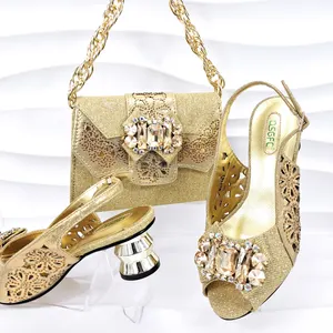Женская обувь на высоком каблуке, 2024, вечерняя сумочка в африканском стиле, размер 38-42